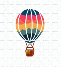 Reisender Heißluftballon